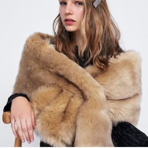 Zara Faux Fur Scarf